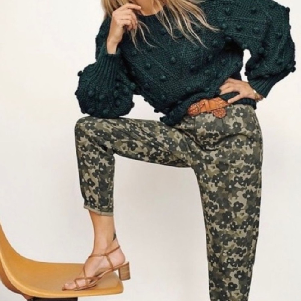 Anthropologie Floral Camo Pants